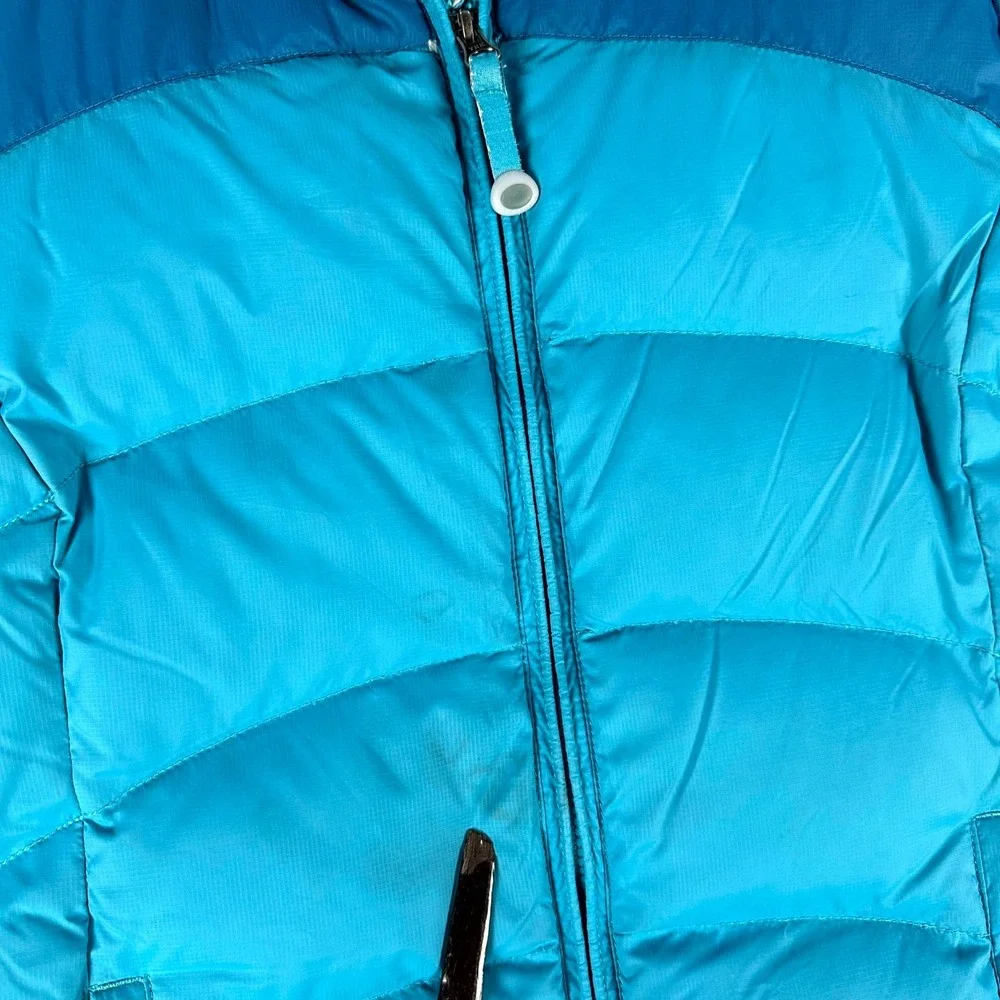 LL Bean Puffer Jacket Womens Medium‎ Blue Goose Down Performance Hiking Ski